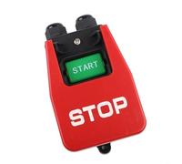 Durashmall Interrupteur mécanique monophasé 120 V 2 HP Arrêt de sécurité Contrôle de puissance pour équipement électrique 120 V 220 V 380 V pour scies de table et machines de découpe du bois Rouge ABS