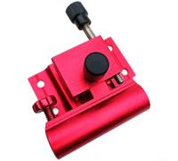 Durashmall Kit d'accessoires de pêche en alliage d'aluminium et de magnésium avec support de canne réglable, pare-poisson et plateau d'appât, pour une pêche pratique en plein air (rouge)