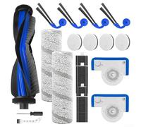 Durashmall Kit d'accessoires pour ECOVACS X11 OmniCyclone/X11 Pro, comprend une brosse principale, des balais à rouleaux, des filtres HEPA et éponge, des brosses latérales et des outils de nettoyage