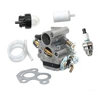 Durashmall Kit de carburateur, pour tronçonneuses McCulloch CS2234 CS2238 CS340, système de carburant de rechange avec joint d'étanchéité et bouchon d'étincelle, pour une installation facile et une