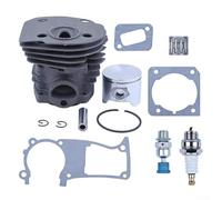 Durashmall Kit de joints de cylindre à gros alésage 44 mm, pour pièces de moteur de tronçonneuse HUS 350 346 351 353 avec soupape de décompression de rechange