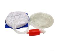 Durashmall Kit de pompe à siphon non électrique pour une évacuation efficace de l'eau avec tuyau de vidange de 15 cm, construction en plastique, installation facile, aucune alimentation nécessaire