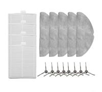 Durashmall Kit de remplacement pour aspirateur robot Lubluelu et V8 Pro comprenant 4 filtres 5 serpillères et 8 brosses