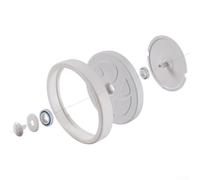 Durashmall Kit de roue d'aspirateur de piscine avec roulements et pneus pour Polaris 280 480, pièces de rechange pour nettoyeur de piscine grande roue C6 C10 C60 C66