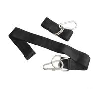 Durashmall Kit de sangles de suspension pour balançoire d'arbre avec mousquetons de verrouillage, extra long, capacité de 907,2 kg, pour aire de jeux en plein air, camping, noir 2