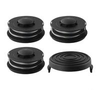 Durashmall Kit de tête de débroussailleuse de rechange avec 3 bobines et capuchon pour GE-CT 4530 GC-ET 4530 RTV 400 RTV 550 avec ligne en nylon de 1,4 mm pour une coupe précise de l'herbe