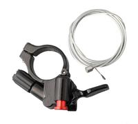 Durashmall Levier de verrouillage à distance de fourche en alliage d'aluminium avec câble de 700 mm, support de 22,2 mm, pour suspension SR ST XCM, fourches, noir