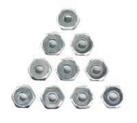 Durashmall Lot de 10 écrous M8 pour tronçonneuse modèles MS170 MS171 MS180 MS181 MS190T MS192 MS192T MS310 MS311 MS340 MS341 MS360 MS361 MS380 MS381 MS390 MS390 MS333 91 MS4 40 MS441 MS460