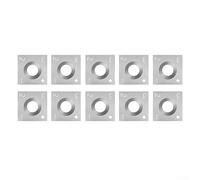 Durashmall Lot de 10 inserts carrés en carbure de tungstène de 14 mm pour fraises à défoncer et équipement de traitement du bois