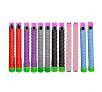 Durashmall Lot de 12 rouleaux de ruban adhésif antidérapant en polyuréthane souple absorbant les chocs pour batte de baseball et softball, stries surélevées en mousse, 150 mm x 25 mm, couleurs