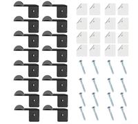 Durashmall Lot de 16 crochets muraux pour chapeaux, pas de perçage nécessaire pour porte, placard, bureau, chambre à coucher, tenue solide, économie d'espace, design moderne, facile à installer