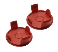 Durashmall Lot de 2 capuchons de bobine pour débroussailleuse électrique Bosch ART 24 27 30 Plus Série SL Pièce de rechange ABS Aucun outil nécessaire Installation facile Noir