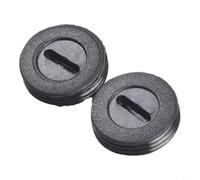 Durashmall Lot de 2 couvre-balais en carbone noir pour meuleuse d'angle pour support de brosse à moteur, y compris meuleuse d'angle, perceuse manuelle, marteau de coupe (14 mm)