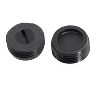 Durashmall Lot de 2 couvre-balais en carbone noir pour meuleuse d'angle pour support de brosse à moteur, y compris meuleuse d'angle, perceuse manuelle, marteau de coupe (16 mm)