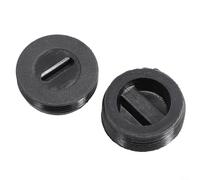 Durashmall Lot de 2 couvre-balais en carbone noir pour meuleuse d'angle pour support de brosse à moteur, y compris meuleuse d'angle, perceuse manuelle, marteau de coupe (20 mm)