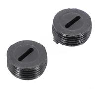 Durashmall Lot de 2 couvre-balais en carbone noir pour meuleuse d'angle pour support de brosse à moteur, y compris meuleuse d'angle, perceuse manuelle, marteau de coupe (13 mm)
