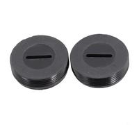 Durashmall Lot de 2 couvre-balais en carbone noir pour meuleuse d'angle pour support de brosse à moteur, y compris meuleuse d'angle, perceuse manuelle, marteau de coupe (22 mm)