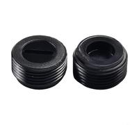 Durashmall Lot de 2 couvre-balais en carbone noir pour meuleuse d'angle pour support de brosse à moteur, y compris meuleuse d'angle, perceuse manuelle, marteau de coupe (15 mm)