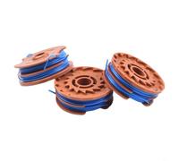 Durashmall Lot de 3 bobines et lignes de rechange pour débroussailleuse TTB820GGT 600 W comme indiqué sur l'image avec ficelle jumelle de 0,5 mm de diamètre, 2 x 5 mètres par bobine, mélange de
