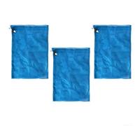 Durashmall Lot de 3 sacs en maille fine pour aspirateur de piscine à cordon Pull-N-Lock pour Leaf Eater Leaf Gulper Leaf Master et PS454 185 en nylon Bleu 30 x 23 cm