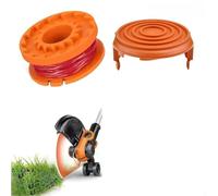 Durashmall Lot de 4 bobines à double alimentation automatique avec capuchon pour débroussailleuse Flymo Contour 500/700, Trim Auto, Power Trim 500/700, remplace FLY021