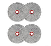 Durashmall Lot de 4 serpillères en microfibre pour aspirateur LG Code Roboking AI, lot de 4 tampons de rechange lavables, pour un nettoyage efficace du sol dans les maisons avec des animaux
