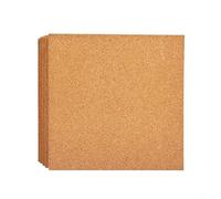 Durashmall Lot de 4 tampons de travail en liège résistants à la chaleur 30,5 x 30,5 x 1,3 cm pour projets de vitrail et soudure électronique avec 2 outils de brunissoir pour espace de travail en