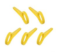 Durashmall Lot de 5 clés à molette pour seau en plastique de 20 à 30 L - Clé à molette robuste pour un usage industriel et domestique - Kit de retrait efficace de clés de tambour (jaune)