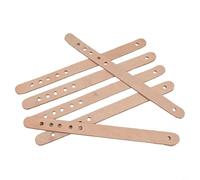 Durashmall Lot de 6 ceintures de billard réglables en cuir pour table de billard - Design multi-trous - Accessoire de rechange pour tables de jeux d'intérieur