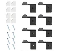Durashmall Lot de 8 crochets muraux pour chapeaux, pas de perçage nécessaire pour porte, placard, bureau, chambre à coucher, tenue solide, économie d'espace, design moderne, facile à installer