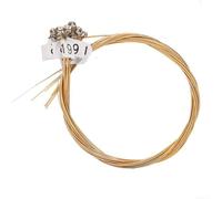 Durashmall Lyre Harpe Jeu de cordes de rechange en laiton et nylon pour modèles de cordes 15, 16, 19, 21, 24 cordes lisses pour instruments de musique professionnels et débutants (19 cordes en laiton)