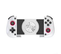 Durashmall Manette de jeu mobile sans fil avec ventilateur de refroidissement et joysticks à effet hall, batterie 370 mAh, pour 20 heures de lecture, manette de jeu, pour Android et smartphones (blanc