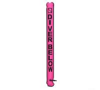 Durashmall Marqueur de plongée gonflable en nylon 210D pour la plongée sous-marine, la plongée avec tuba, 114,3 x 12,7 cm (rose)
