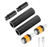 Durashmall Max G30 ES Kit d'extension LED pour guidon de trottinette électrique avec bandes lumineuses rechargeables, entrée USB et matériau en silicone (V)