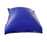 Durashmall Oreiller gonflable en PVC avec corde pour piscines hors sol - Housse carrée résistante au froid - Empêche la glace et l'accumulation de feuilles - Bleu (150 x 150 cm)