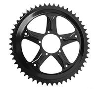 Durashmall Pignon de roue pour moteur d'entraînement Bafang 44T 46T 48T en acier et ABS pour 8Fun Kit de conversion de vélo électrique Noir (44T)