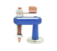 Durashmall Pince de support de soudage avec clip de mise à la terre magnétique pour surfaces métalliques 73 x 65 x 36 mm en alliage d'aluminium et cuivre, bleu (simple)