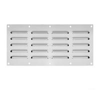 Durashmall Plaque de ventilation en acier inoxydable pour cuisine extérieure, accessoires de barbecue et foyers de maçonnerie, panneau d'aération de 34,8 x 13,25 cm pour une meilleure performance de