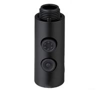 Durashmall Pommeau de douche rétractable ABS de rechange avec deux modes d'eau pour robinet d'évier de cuisine standard G1/2 galvanoplastie noire ou finition brossée Scratch R (Noir)