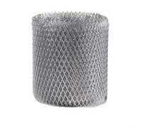 Durashmall Protection de gouttière en alliage d'aluminium - 600 cm x 12,7 cm et 15 cm - Maille de protection contre le drainage du toit avec gants pour une installation facile - Taille personnalisable