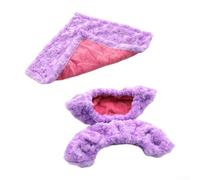 Durashmall Protège-lames de patins à glace violets avec doublure en polyester doux et absorbant pour patins de hockey artistique, tailles S, M, L, XL, XXL (XXL)