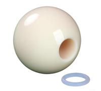 Durashmall Queue de billard en résine pour entraînement de billard - Outil d'entraînement pour billard américain et snooker anglais - Blanc - 17 mm ou 16 mm (16 mm)