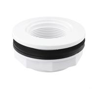 Durashmall Raccord d'entrée de piscine pour Hayward SP1023 - 3,8 cm - Avec écrou de verrouillage et joint d'étanchéité - Pièce de rechange pour piscine hors sol - Blanc