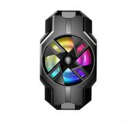 Durashmall Refroidisseur de téléphone portable semi-conducteur pour jeux avec rétroéclairage RVB refroidissement rapide en 3 secondes pour smartphones de 4,5 à 7 pouces, léger, 90,7 g, design ABS