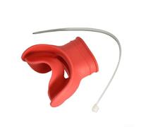 Durashmall Régulateur de plongée en silicone avec repose-langue pour la plongée avec tuba - Soulage la fatigue - Convient à la plupart des régulateurs de deuxième étape (rouge véritable)