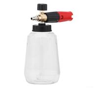 Durashmall Réservoir de mousse haute pression 1 L ABS et alliage d'aluminium réglable pour machine à laver de voiture produit une mousse à bulles riche nettoyage en profondeur sans frotter pour