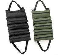 Durashmall Sac à outils robuste et imperméable en tissu Oxford avec cinq compartiments pour tournevis, clés et matériel de rangement portable, résistant à l'huile, design compact pour