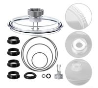 Durashmall SF80110-1 Kit de couvercle de piège à feuilles et de joint de filtre à sable pour pompe de 30,5 cm 2100 GPH, ensemble complet de rechange avec soupape de libération d'air et 11 joints
