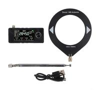 Durashmall SI4732 Récepteur radio de poche avec écran couleur IPS 1,9" Batterie 800 mAh pour puce DSP Full Band Broadcasting LSB USB AM FM Mode pour HF SW pour MW VHF (A)
