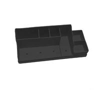 Durashmall Support de brosse à dents en silicone pour comptoir de salle de bain et accessoires d'évier de cuisine, grand plateau de rangement 35 x 14 x 11 cm, noir, gris, vert, rouge clair O (noir)